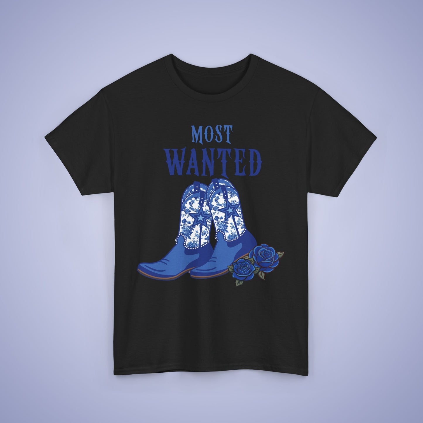 Most Wanted Mothers Day Unisex Heavy T Shirt Chinoiserie Floral Cowgirl Boots