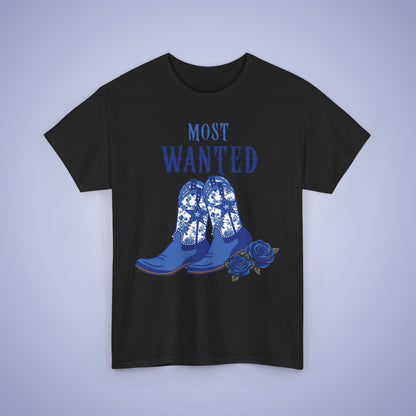 Most Wanted Mothers Day Unisex Heavy T Shirt Chinoiserie Floral Cowgirl Boots