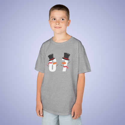Snowman Character Christmas 67 Tee Fun Trending Kids Cotton T Shirt Six Seven Youth