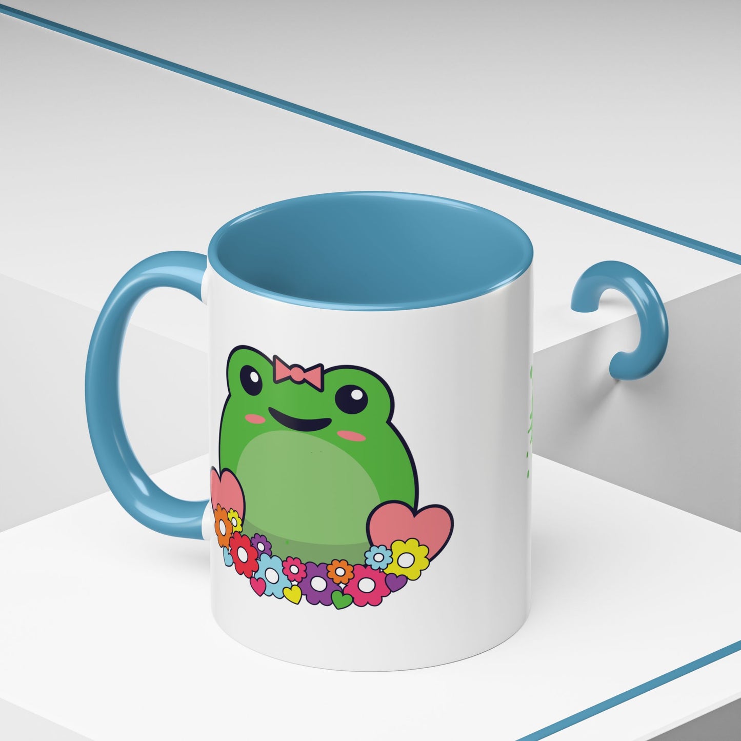 Flower Frog Lover Gift Coffee Mug Ceramic