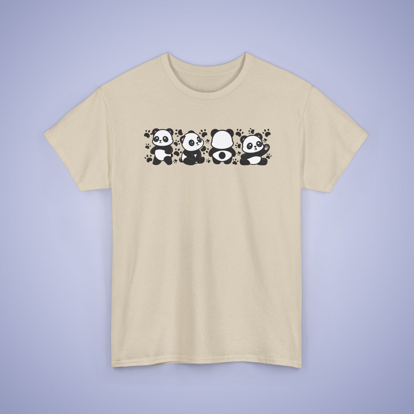 Panda's Paw Prints Graphic Tee National Panda Day Unisex T Shirt