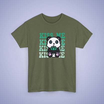 Kiss Me Panda Lover National Panda Day Unisex T Shirt