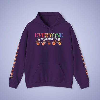 Everyone is Welcome Here Unisex Hoodie