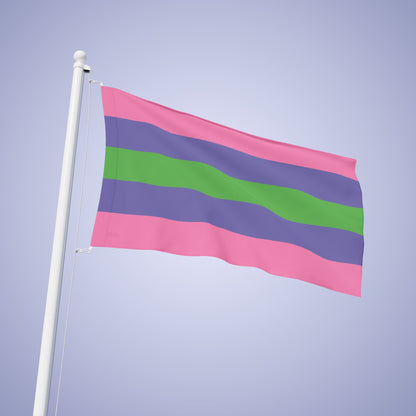 Trigender Pride Month Flag Banner Small Medium & Large