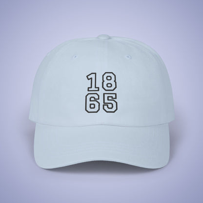 Juneteenth 1865 Embroidered Classic Dad Cap Unisex Black Embroidery