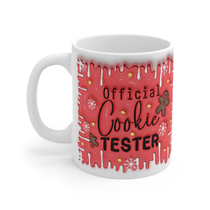 Official Cookie Tester Christmas Gift Hot Chocolate Coffee Mug