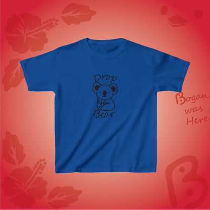 Drop Bear Cute Koala Bogan's Design Kids Tshirt