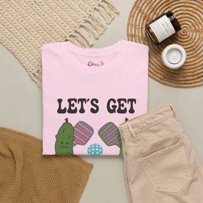 Lets Get Pickled Funny Pickleball Lover Gift Tee Graphic Design T Shirt