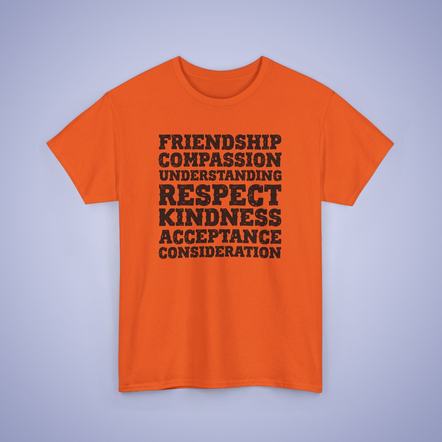 Kindness Word Block Grunge Black Unity Day Teachers T Shirt Unisex