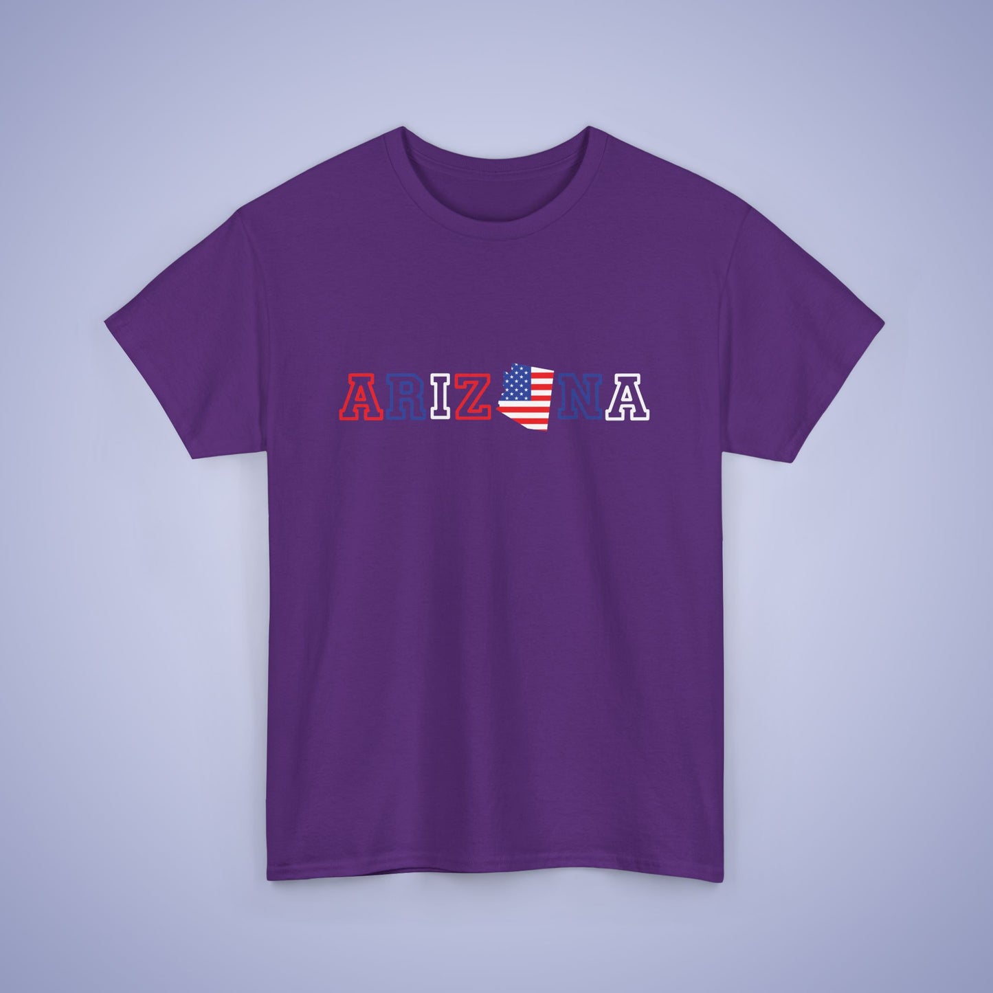 Arizona Map Text Art Proud American Unisex T Shirt