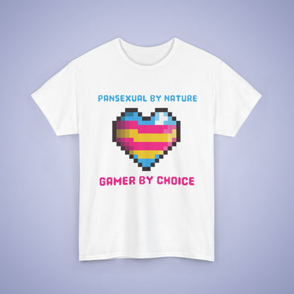 Pansexual By Nature Gamer By Choice LGBT Pride Month Matching  T Shirt Unisex