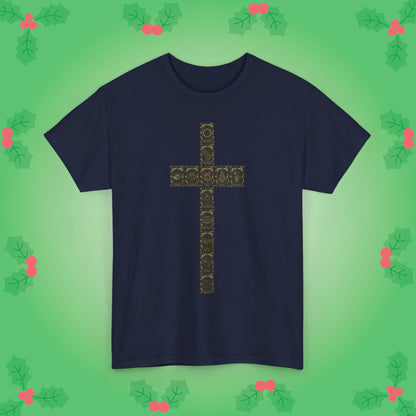 Christmas Crucifix Tarot Cards Religios Faith Unisex T Shirt