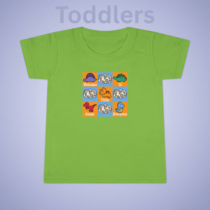 Fifth Grade Fun Dinosaurs Kids Cotton T Shirt Back To School Toddler