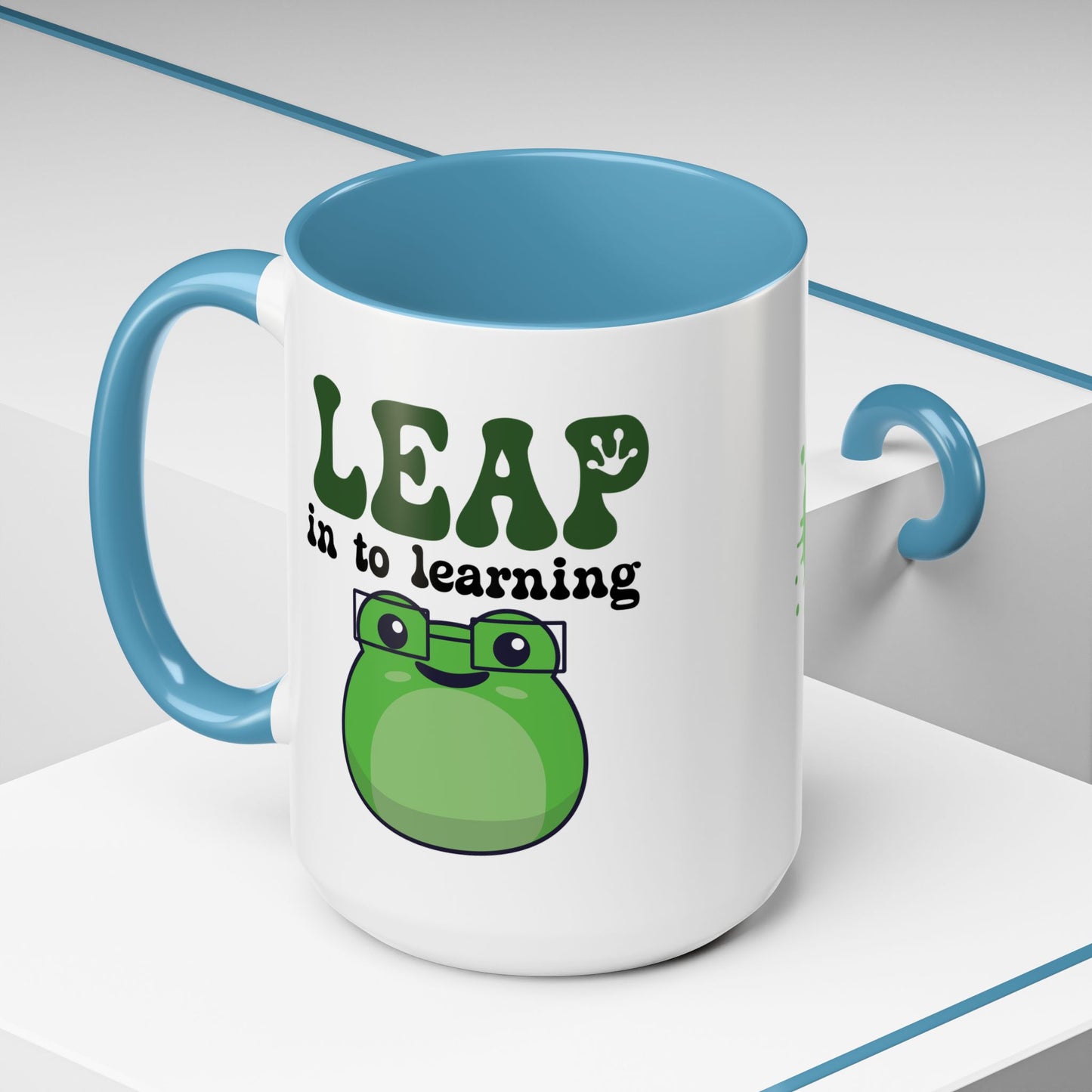 Leap into Learning Teacher Frog Lover Gift Coffee Mug Ceramic