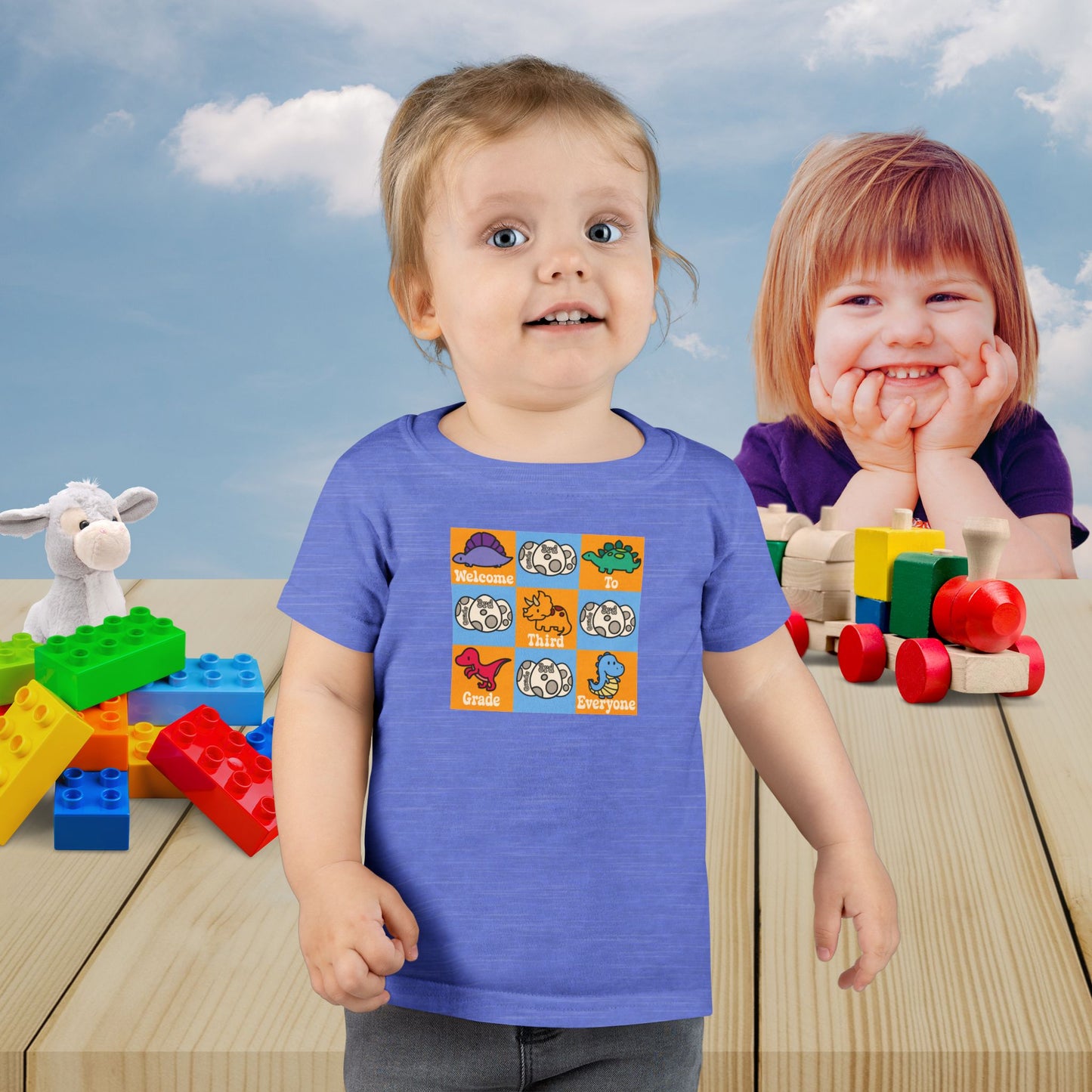 Third Grade Fun Dinosaurs Kids Cotton T Shirt Back To School Toddler