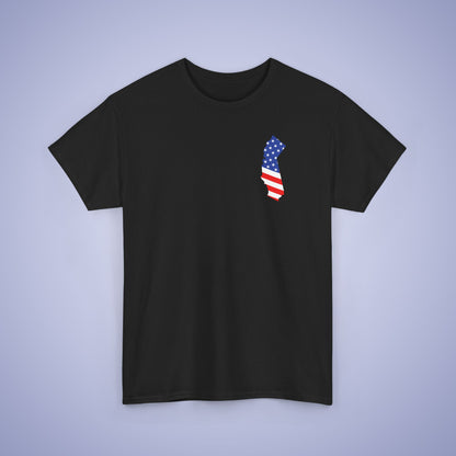 California Map Pocket Art Proud American Unisex T Shirt