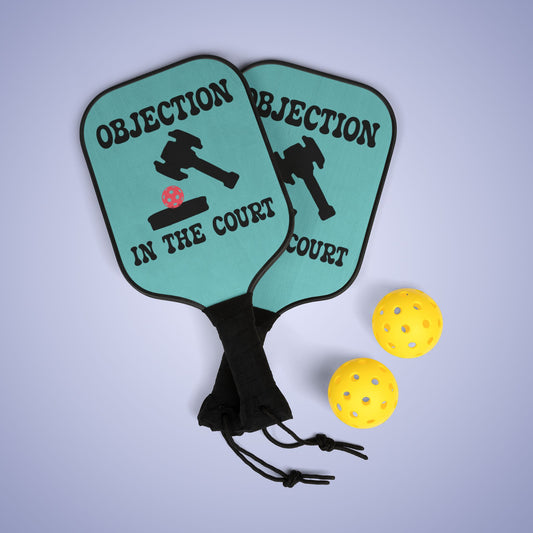 Objection in the Court Pickleball Paddle Set Lawyer Judge Gift