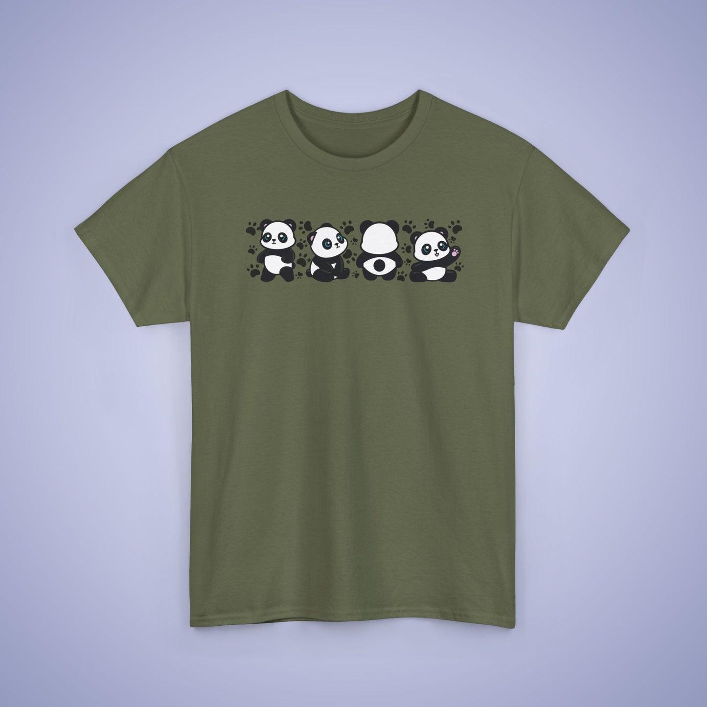 Panda's Paw Prints Graphic Tee National Panda Day Unisex T Shirt