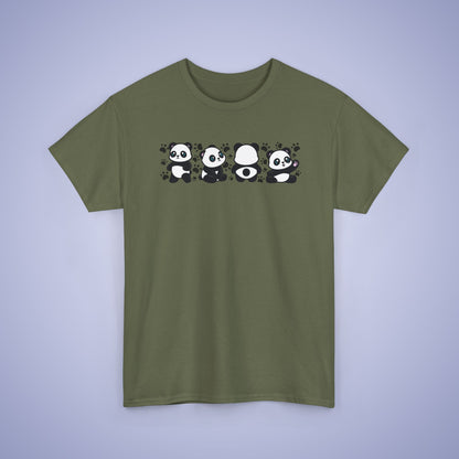 Panda's Paw Prints Graphic Tee National Panda Day Unisex T Shirt