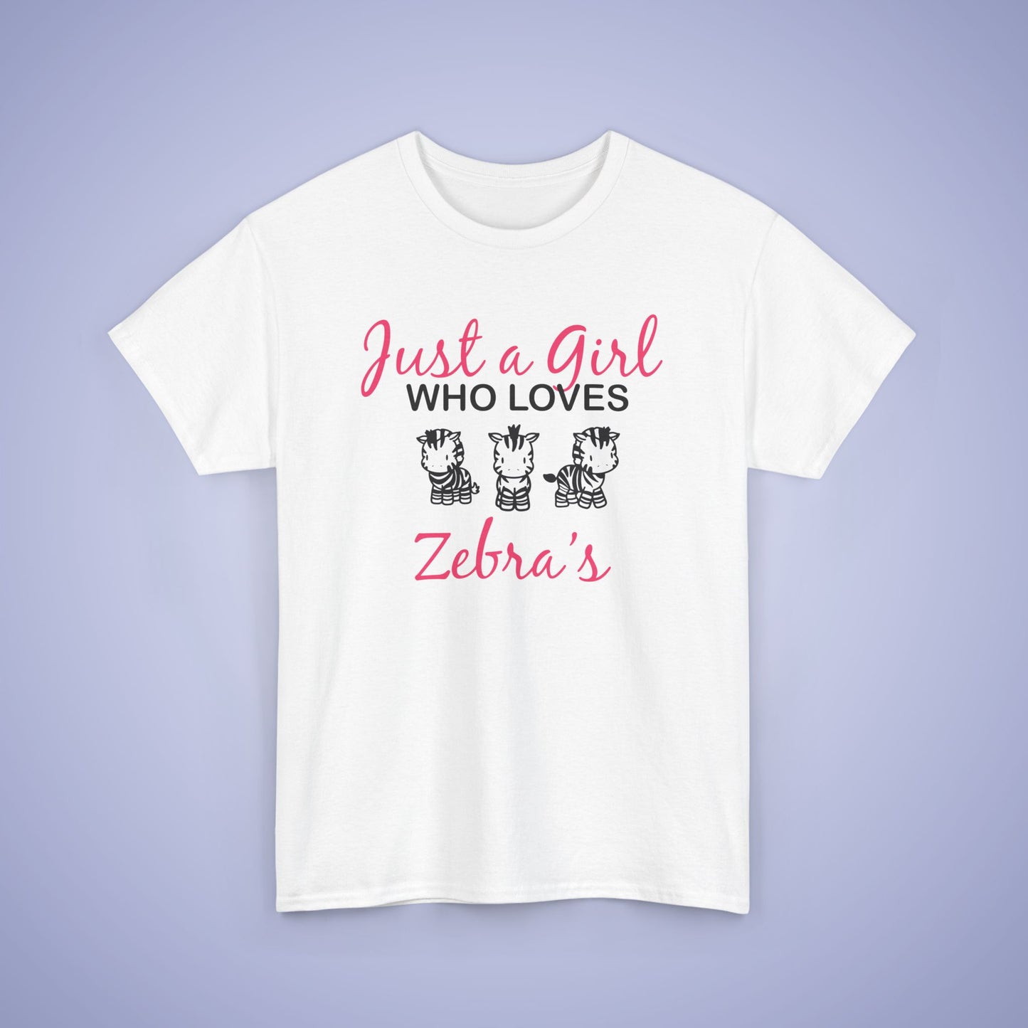 Just a Girl who Loves Zebras Unisex T-Shirt