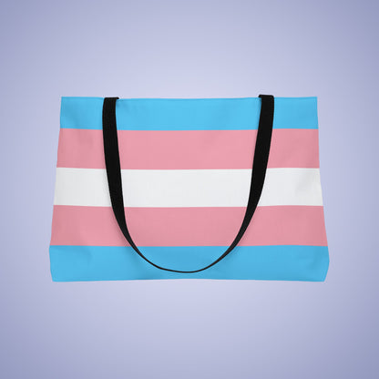 Transexual Pride Month Weekender Large Beach Bag Tote