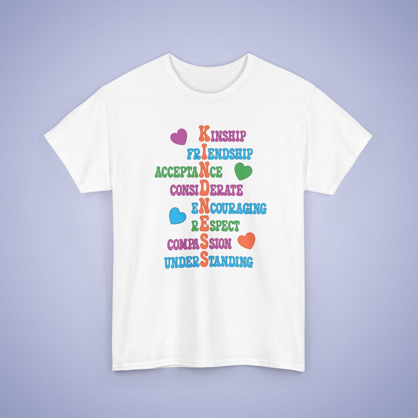 Kindness Wordgram Unity Day Teachers T Shirt Unisex