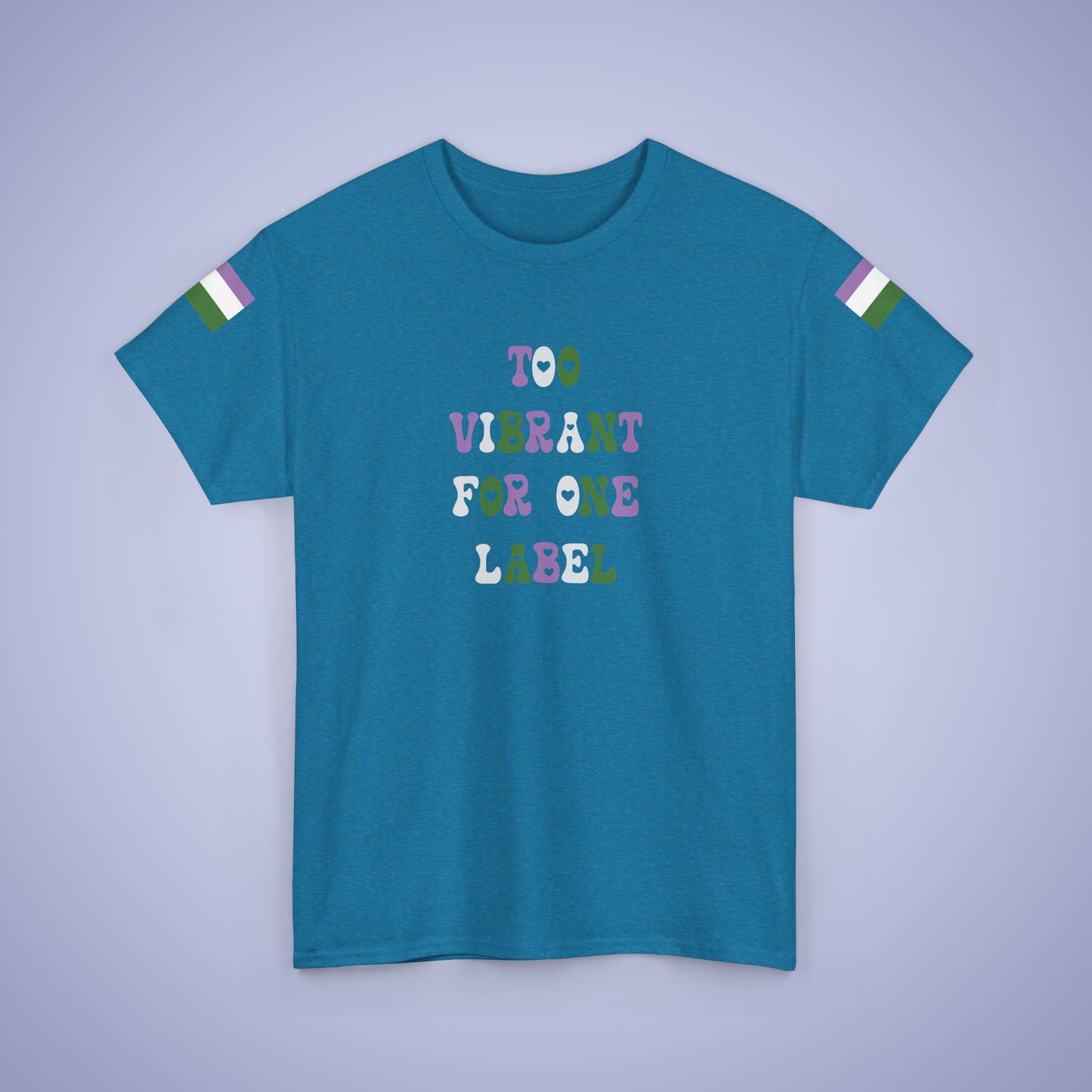 Too Vibrant for One Label Gender Queer LGBT Pride Month Matching  T Shirt Unisex