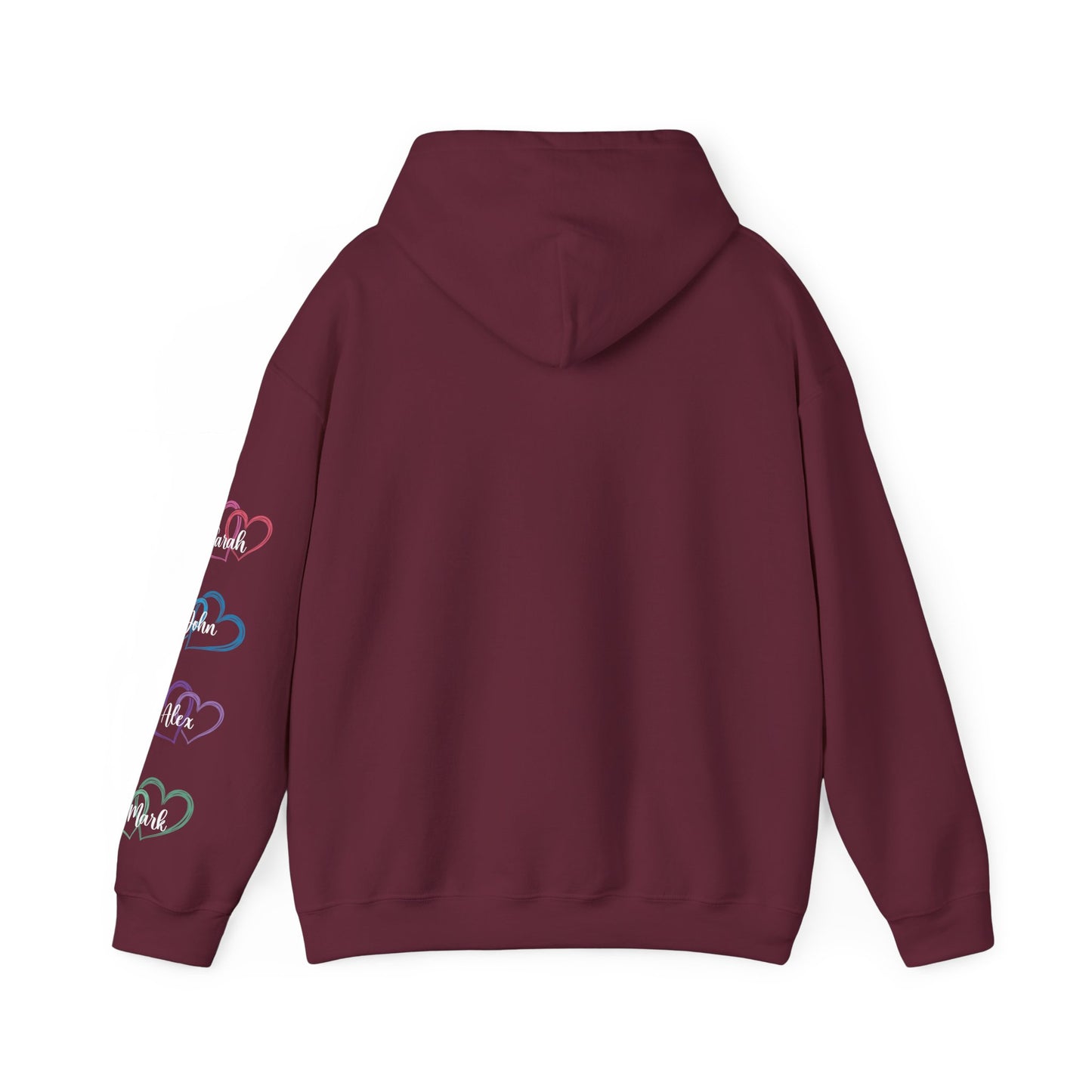 This Mother Wears her Heart on her Sleeve Unisex Hoodie Personalized