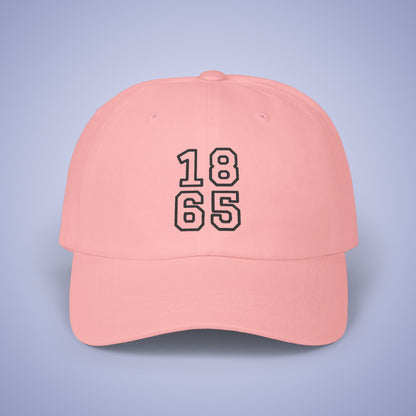 Juneteenth 1865 Embroidered Classic Dad Cap Unisex Black Embroidery