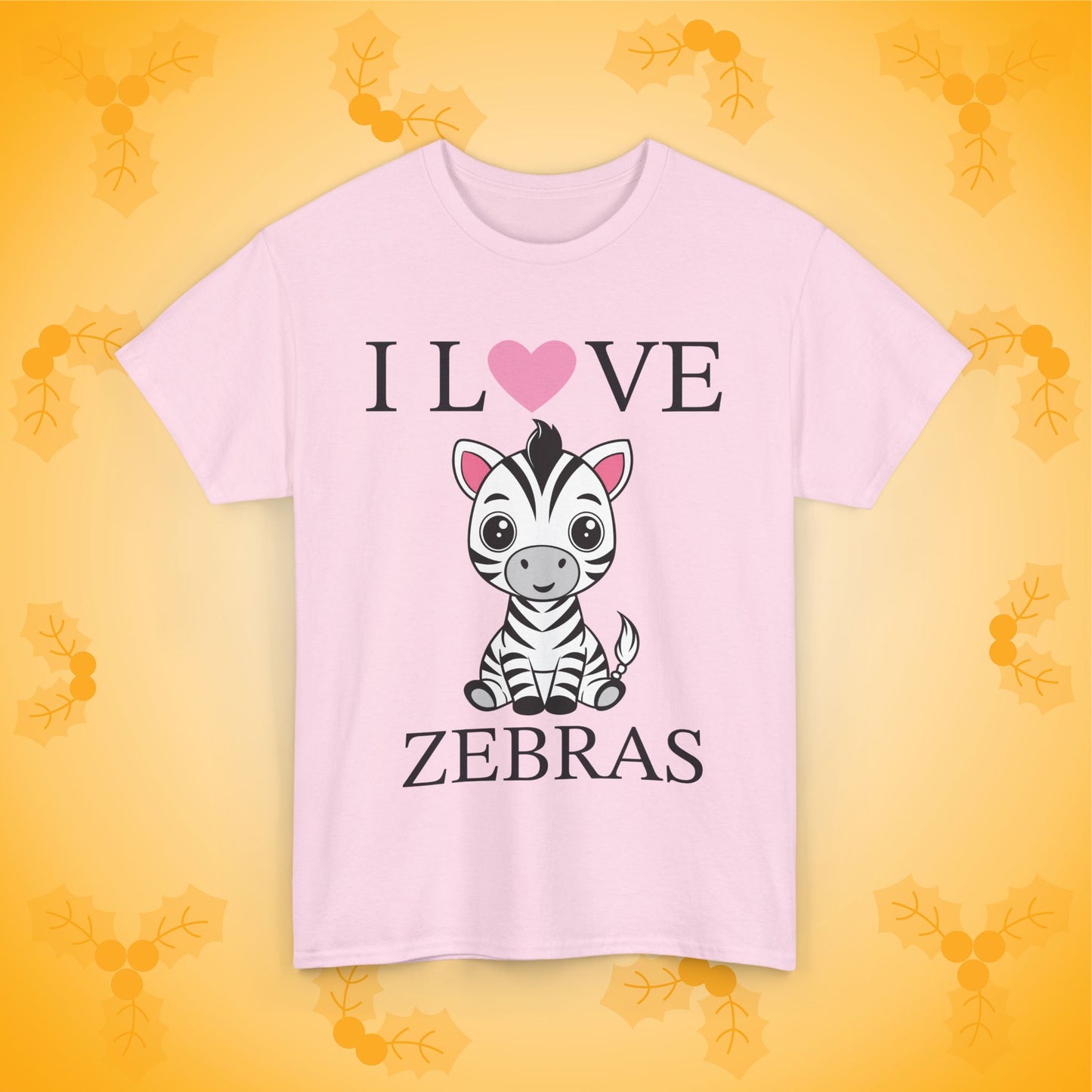 I Love Zebras Unisex T-Shirt