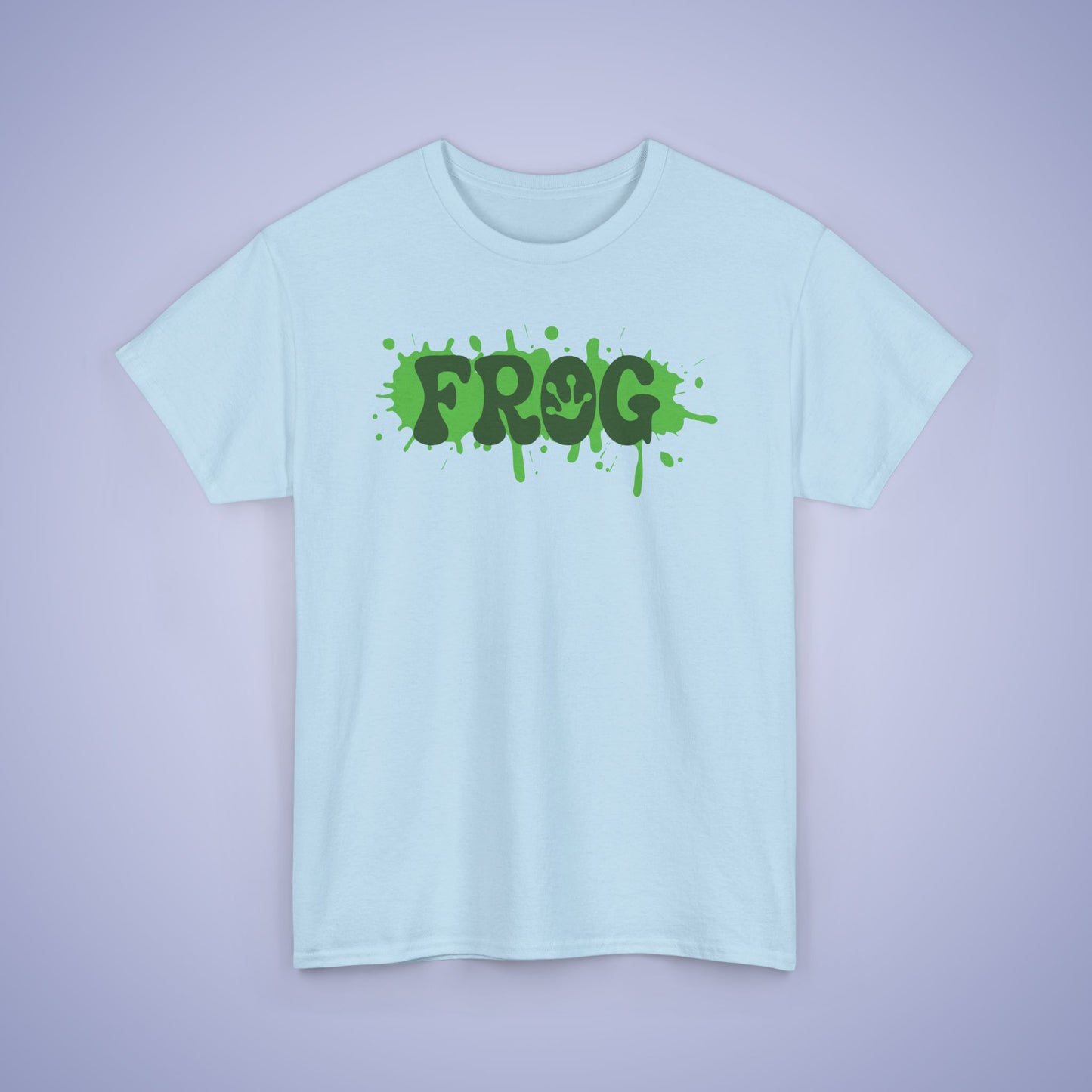 Paint Splatter Graphic Tee Frog Lover Word Art Gift Unisex T Shirt