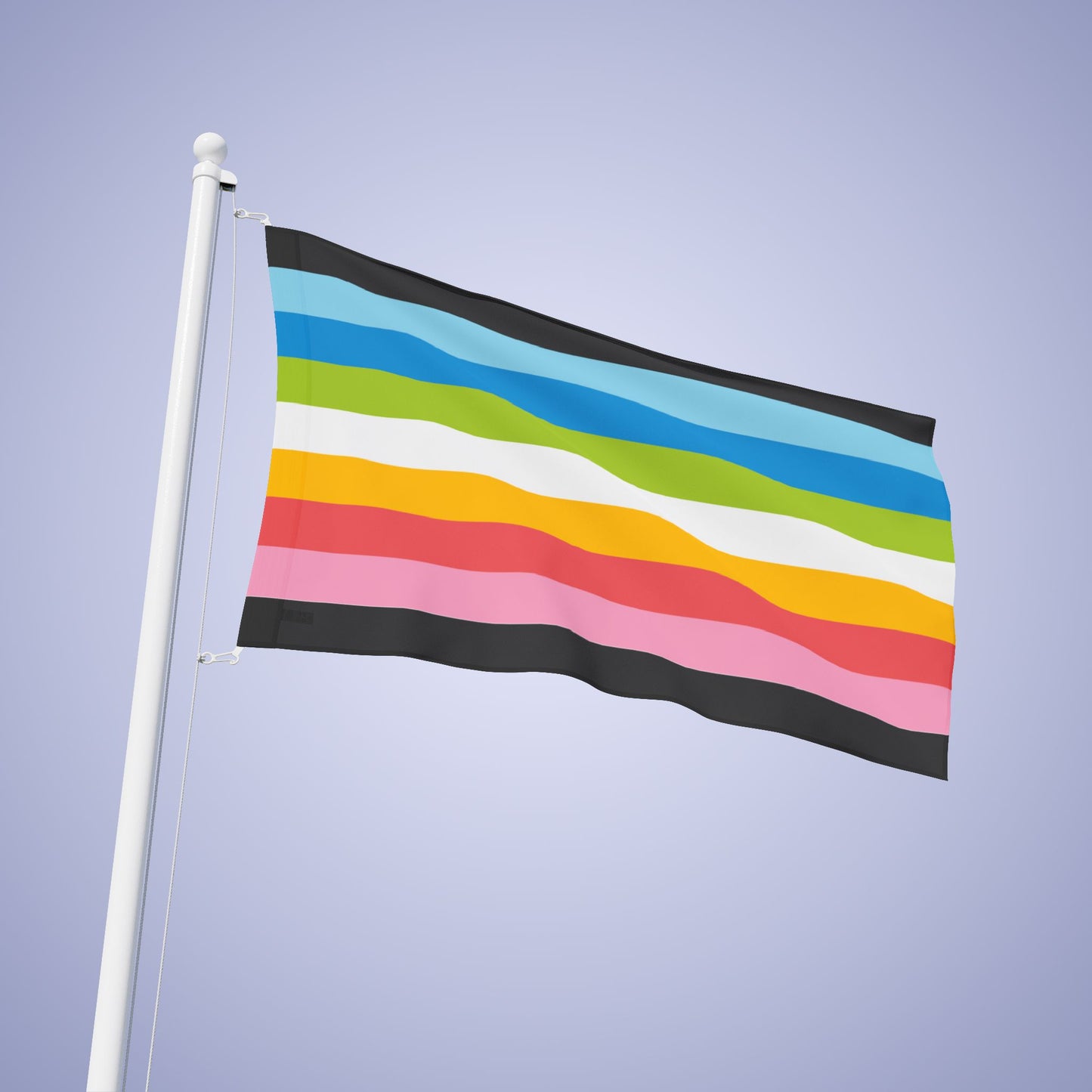 Queer Pride Month Flag Banner Small Medium & Large