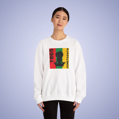 Meditation Juneteenth Unisex Crewneck Oversized Sweatshirt