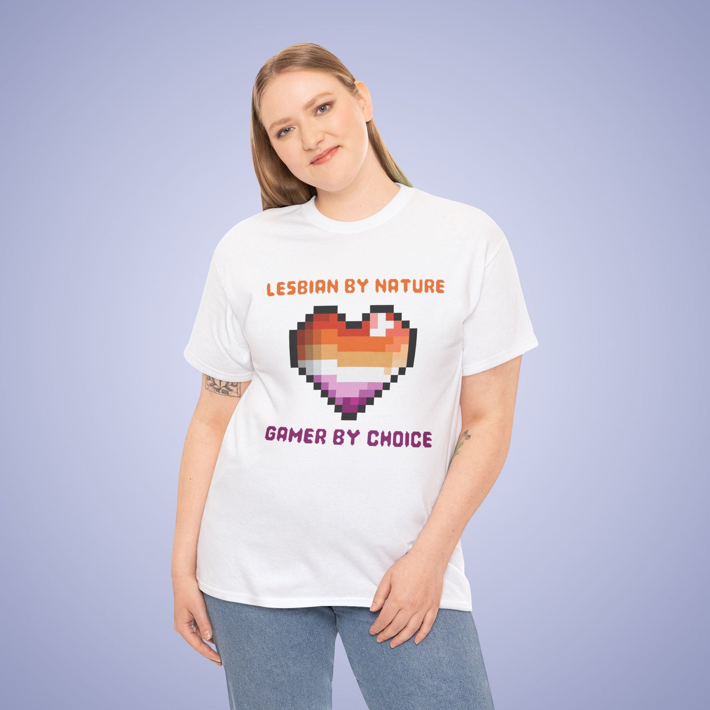 Lesbian By Nature Gamer By Choice LGBT Pride Month Matching  T Shirt Unisex
