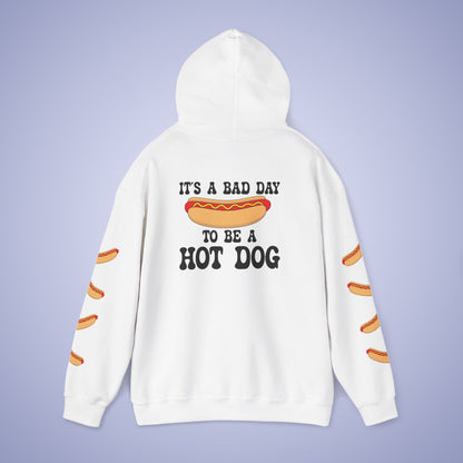 It's a Bad Day to Be A Hot Dog Hoodie | Hot Dog Lover Gift Black