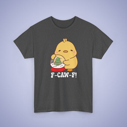 Christmas Snowglobe F CAW F White Cute Funny Chick Unisex Chicken T Shirt