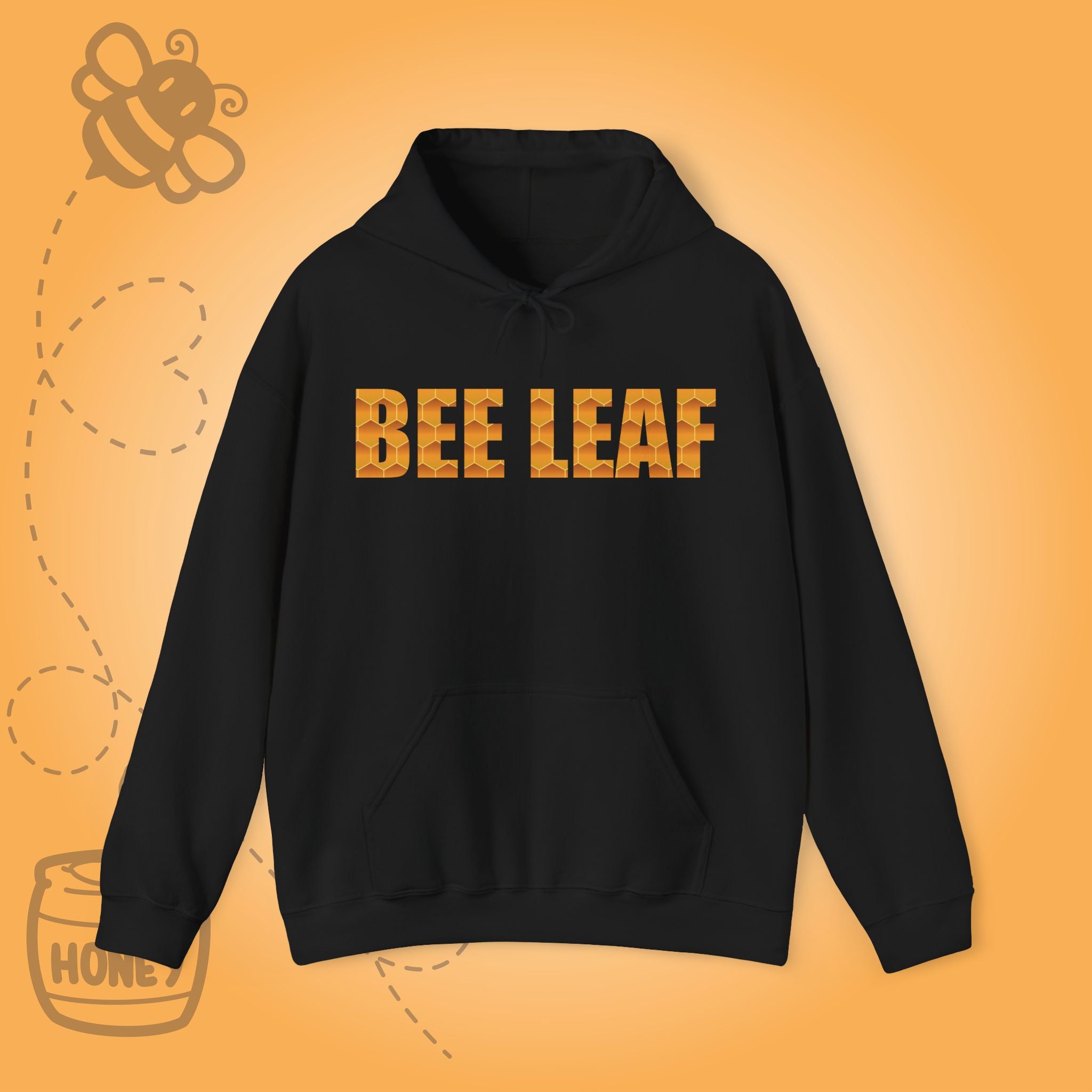 Bee Leaf Unisex Hoodie Sweatshirt