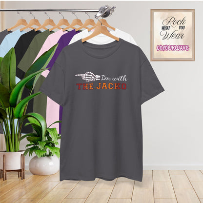 Im With THE JACKO Couple Matching T-Shirt | Skeleton Halloween Design
