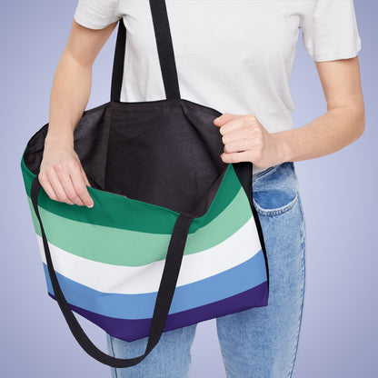 Gay Man Pride Month Weekender Large Beach Bag Tote