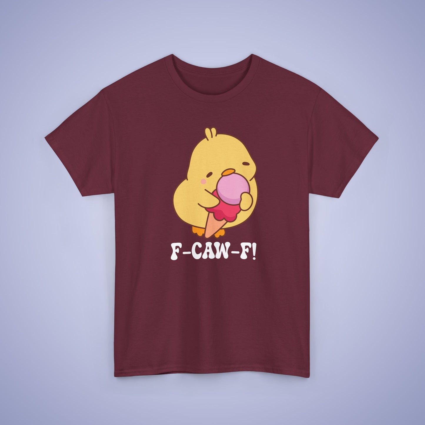 Pink Ice Cream Lover F CAW F White Cute Funny Chick Unisex Chicken T Shirt