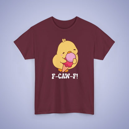 Pink Ice Cream Lover F CAW F White Cute Funny Chick Unisex Chicken T Shirt