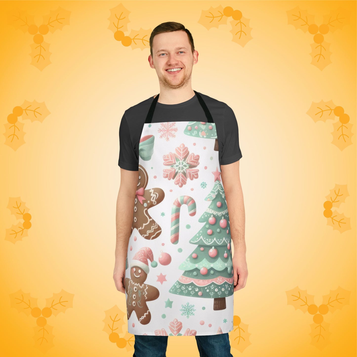 Bake with Me Christmas Kitchen Apron