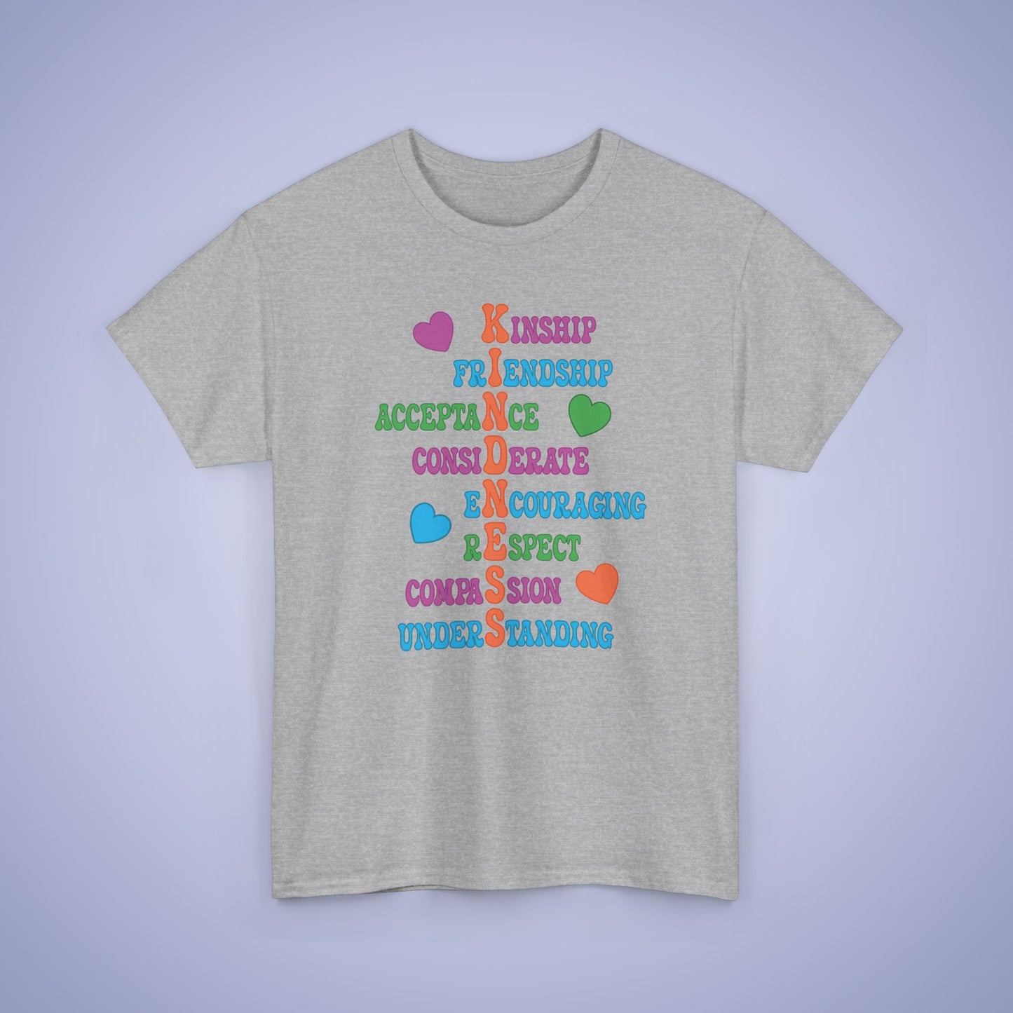 Kindness Wordgram Unity Day Teachers T Shirt Unisex