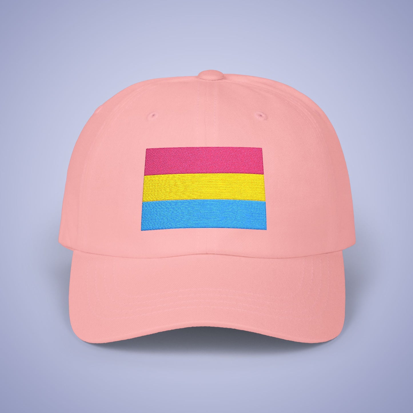 Pansexual  Flag Pride Month Embroidered Classic Dad Cap Unisex Coloured Embroidery
