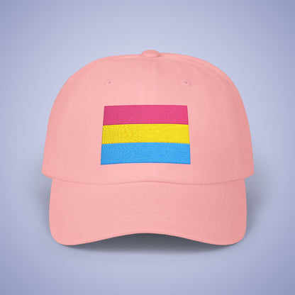 Pansexual  Flag Pride Month Embroidered Classic Dad Cap Unisex Coloured Embroidery