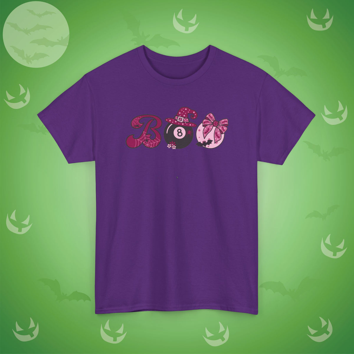 Snooker Pool BOO T-Shirt | Girly Coquette Halloween Design