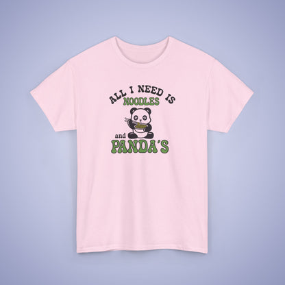 All I Need is Noodles and Panda's National Panda Day Unisex T Shirt