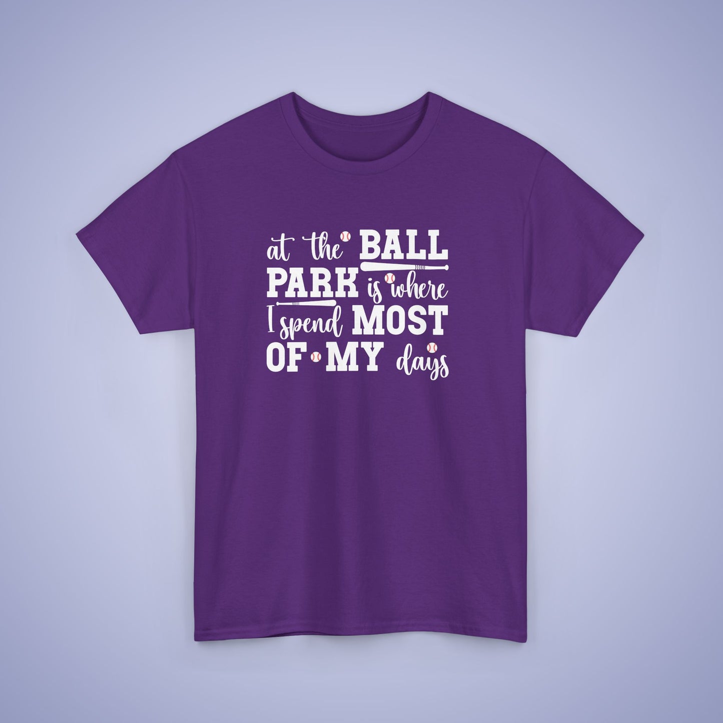 At The Ball Park Word Art Text Baseball Unisex T Shirt