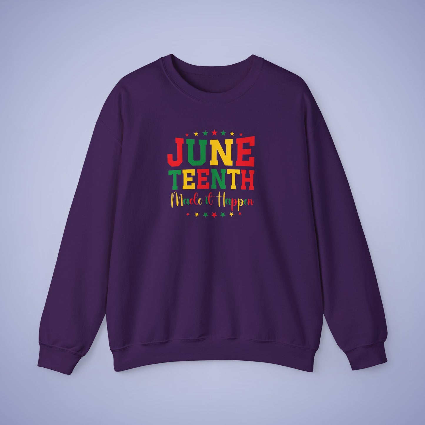 Juneteenth Made It Happen Unisex Crewneck Oversized Sweatshirt