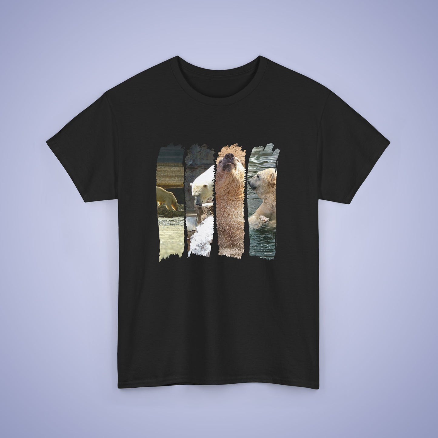 Polar Bear Lover Brush Stroke Photographic Unisex Oversized T Shirt